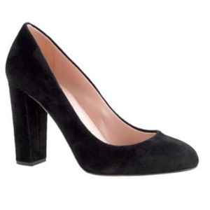 J.Crew Black Suede Etta Pump